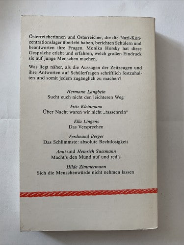 Man muss daruÌber reden: SchuÌler fragen KZ-HaÌftlinge