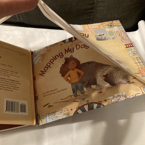BOOK Mapping My Day by Julie Dillemuth (2017, Hardcover) Used Ex Library Slip