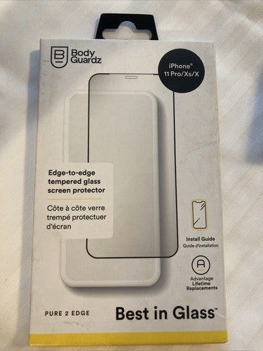 Body Guardz Edge To Edge Tempered Glass Protector for iPhone 11 Pro/XS/X