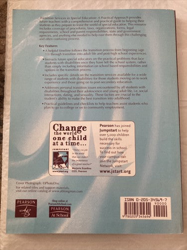 BOOK: Transition Services in Special Education A Practical Approach Giuliani