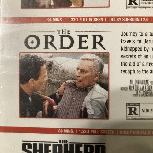 Jean-Claude Van Damme Triple Feature (DVD) Nowhere To Run The Order The Shepard