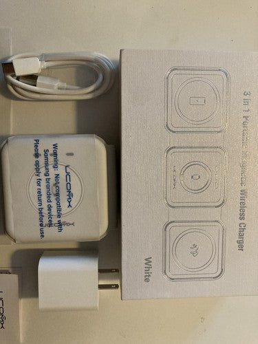 BRAND NEW UCOMX Nano 3 in 1 Wireless Charger iPhone Magnetic Foldable Charging