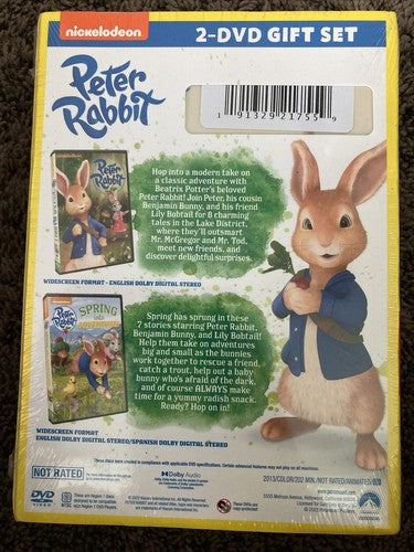 NEW Peter Rabbit Springtime Collection 2 DVD GIFT SET Nickelodeon Bunny