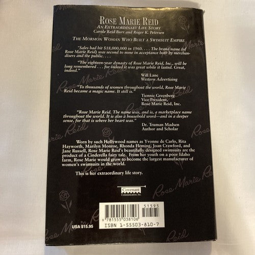 AUTOGRAPHED BOOK: ROSE MARIE REID: AN EXTRAORDINARY LIFE STORY Carole Reid Burr