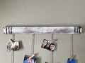 NEW 36â X 3 1/2â Hanging Wood & Rope Hat Rack Card Photo Caps Decor Display Clip