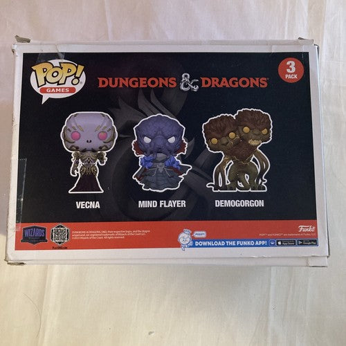 Funko Pop! Vinyl: Dungeons & Dragons - Vecna / Mind Flayer / Demogorgon - 3 Pack