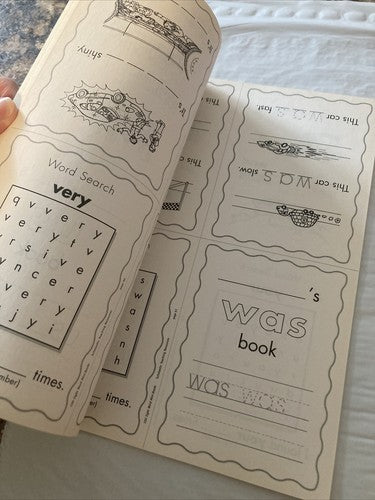 2 BOOK LOT: Kindergarten Math + 100 Sight Word Mini-Books Essential Sight Words