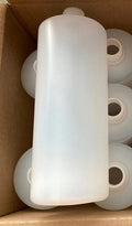 2-pack Squeeze 32 oz Sauce HDPE Plastic Cylinder Bottles White Flip Top Cap