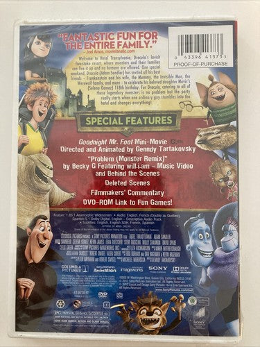 BRAND NEW Sealed ~ Hotel Transylvania (DVD, 2012) Adam Sandler Selena Gomez ï¿¼