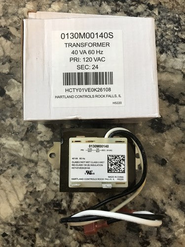 NEW Transformer Hartland Controls 0130M00140S 40 VA 60 Hz PRI: 120 VAC SEC:24