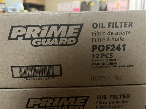 NEW CASE 12 Engine Oil Filter Prime Guard POF241 Sealed Case