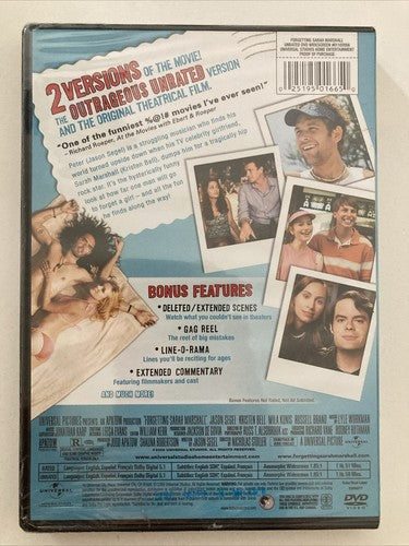 BRAND NEW DVD ð FORGETTING SARAH MARSHALL Unrated Russell Brand Mila Kunis