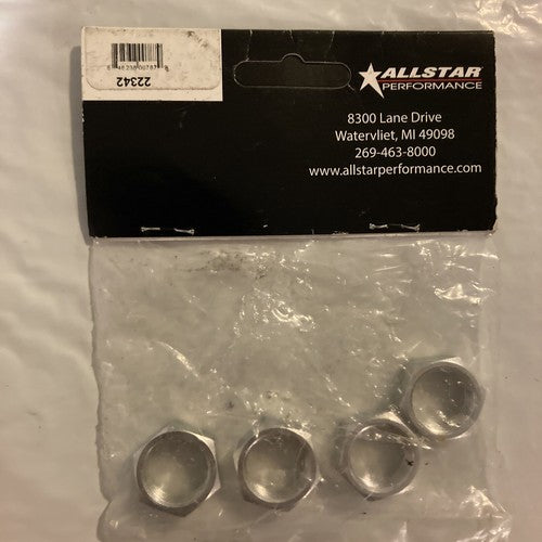 Allstar Performance ALL18292 5/8-18 RH Steel Jam Nuts Thin OD 4pk