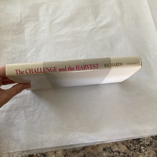 BOOK: THE CHALLENGE AND THE HARVEST Franklin D. Richards AUTOGRAPHED Signed