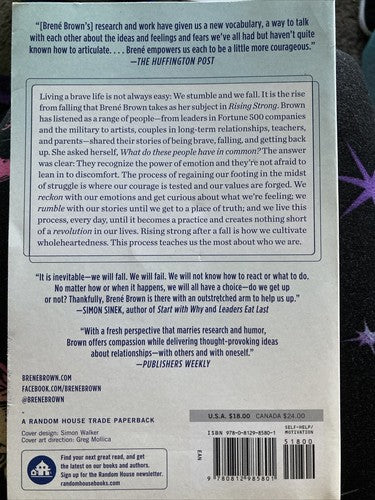 Rising Strong : How the Ability to Reset Transforms the Way We Live, Love,...