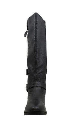 American Rag Womens Size 9 M Collins Suede Almond Toe Knee High Black Leather