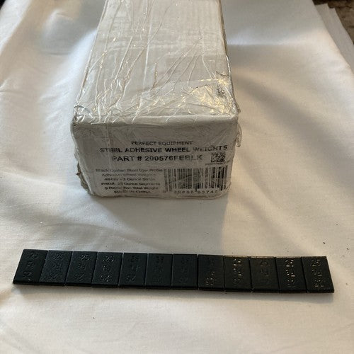 BOX 48 Strips Perfect Equipment Adhesive Wheel Weights Automotive Black