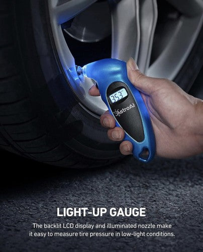 AstroAI Digital Tire Pressure Gauge 150 PSI 4 Settings for Car Truck Bicycle LCD