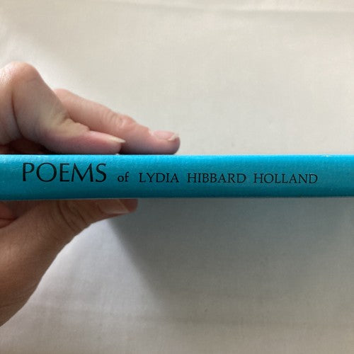BOOK: POEMS of Lydia Hibbard Holland Vintage 1974 Poetry Sandollar Press Hard
