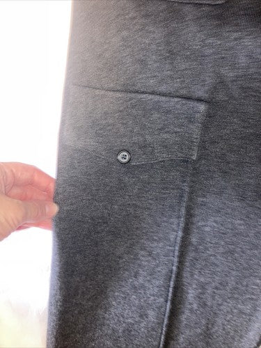 Lark & grey ladies Knit pants size XL X-Large Cargo Pocket Button Stretch Cozy