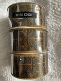 3 Wired Ribbon 1 1/2â 1.5 Inch GOLD Geometric Black History Month One Together