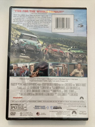 BRAND NEW ~ Monster Trucks (DVD, 2016) Family Fun Movie Nickelodeon