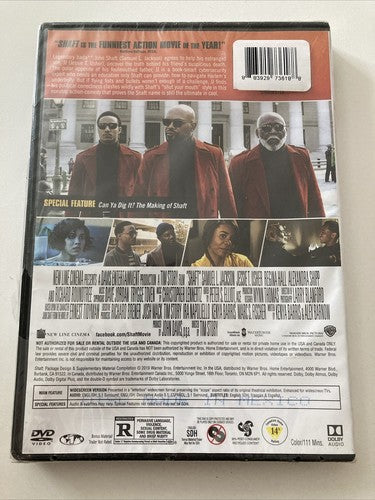 BRAND NEW Shaft DVD Samuel L Jackson Movie Comedy Action Rated R