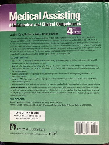 Medical Assisting : Administrative and Clinical Competencies by Barbara Wise,...