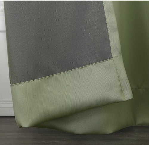 Sun Zero 84"H x 100âW Barrow Grommet Sliding Patio Door Curtain Panel Sage Green