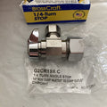 BrassCraft G2CR19XC  1/2â Nom Comp Inlet 3/8â OD Comp Outlet 1/4 Turn Stop