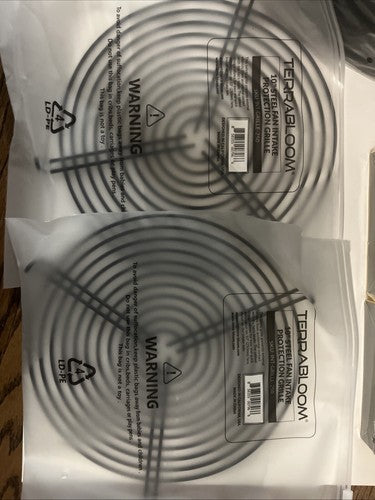 TerraBloom Wireless Remote Speed Controller EC FANS 10â Duct Clamps Intake Grill