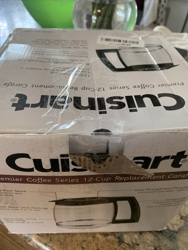 NEW Cuisinart DCC-1200PRC 12-Cup Replacement Glass Carafe Black Coffee