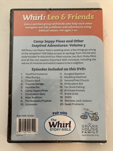 LEO & FRIENDS CAMP SAPPY PINES & OTHER INSPIRED ADVENTURES VOLUME 3 DVD NEW