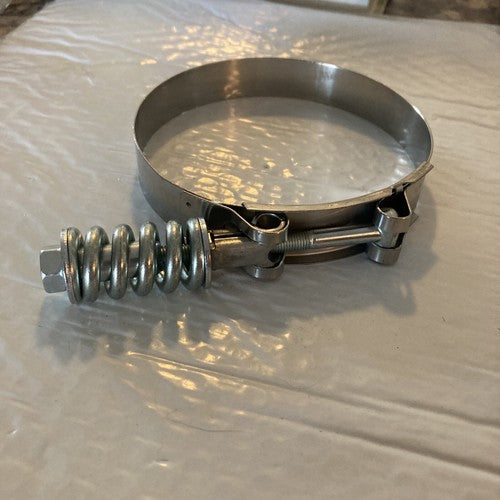 NEW Heavy Duty Spring Loaded T-Bolt Clamp Auto Car CS 3085508 4.56" - 4.88"
