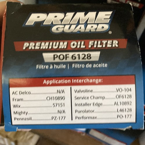 NEW PRIME GUARD Premium Engine Oil Filter-DIESEL Turbo Part# POF6128 POF 6128