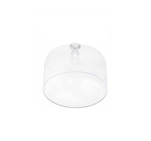 11" Dia. Clear Plastic Round Buffet Essentials Cloche with Handle