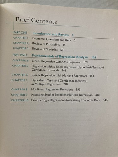BOOK: Introduction to Econometrics Brief Edition Stock Watson & Stock 2007