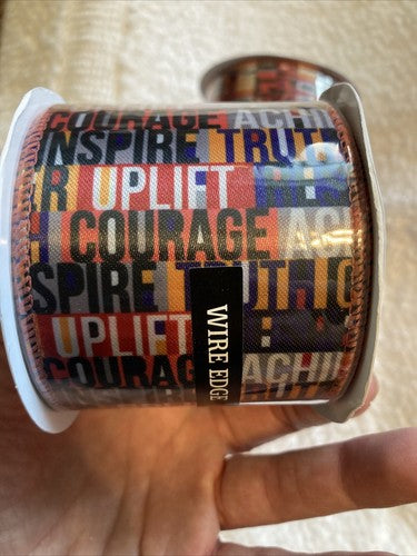 3 Wired Ribbon 2 1/2â 2.5 In Inspirational WordsBlack History Month One Together