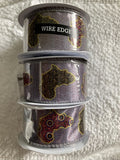 3 Wired Ribbon 1 1/2â 1.5 Inch Africa Black History Month One Together Lavender