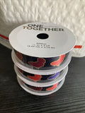 3 Ribbon 7/8â 3 Yard Africa Black History Month One Together Craft Bow Making