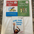 3 NEW BOOKS Dr. Suess Go Dog Go! 10 Apples Up On Top! Hand, Hand, Fingers, Thumb