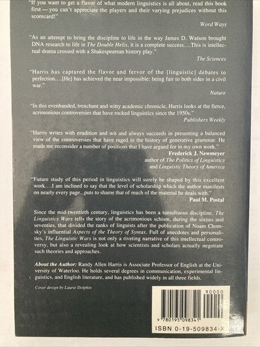 BOOK: The Linguistics Wars Randy Allen Harris Twentieth Century