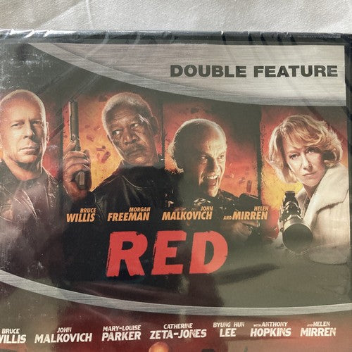 BRAND NEW RED & RED 2 DVD 2016 Double Feature Willis Hopkins Freeman Malkovich