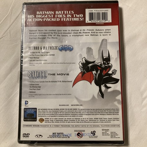 BRAND NEW Batman & Mr. Freeze: Subzero / Batman Beyond: The Movie (DVD, 1998)