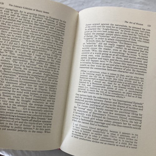 BOOK: THE LITERARY CRITICISM OF HENRY JAMES Vintage 1981 Sarah B.Daugherty HC