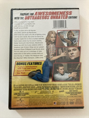 BRAND NEW ~ MacGruber (DVD, 2010) Val Kilmer Kristin Wiig Will Forte Comedy