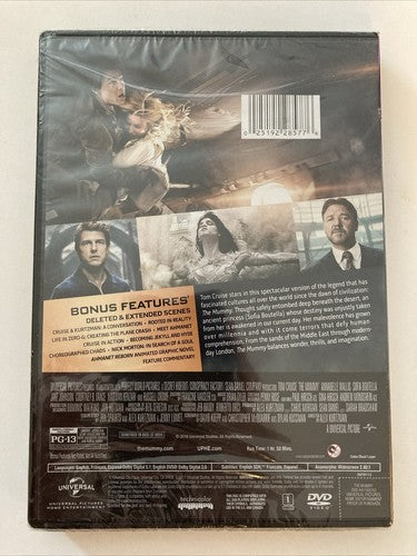 BRAND NEW~ The Mummy DVD, 2017 Tom Cruise Annabelle Wallis Sofia Boutella Movie