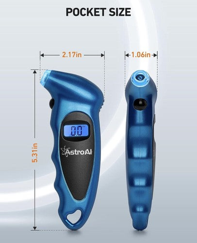 AstroAI Digital Tire Pressure Gauge 150 PSI 4 Settings for Car Truck Bicycle LCD