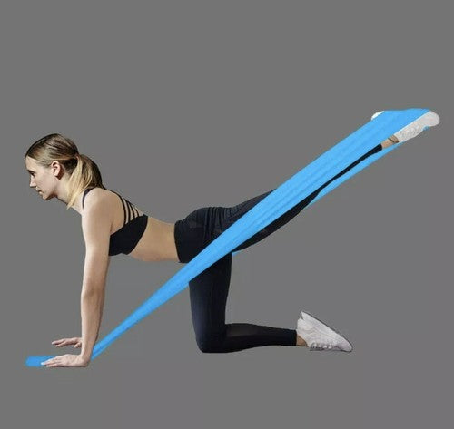 NEW 9 Ft Stretch Resistance Bands Exercise Pilates Yoga Aerobic GYM Home Workout