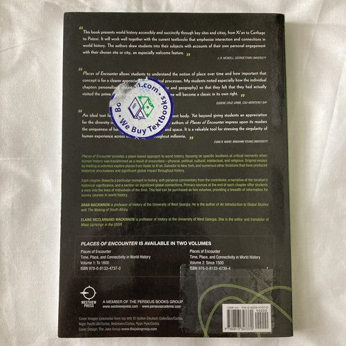 BOOK Places of Encounter Volume 1 Time Place and Connectivity in World History
